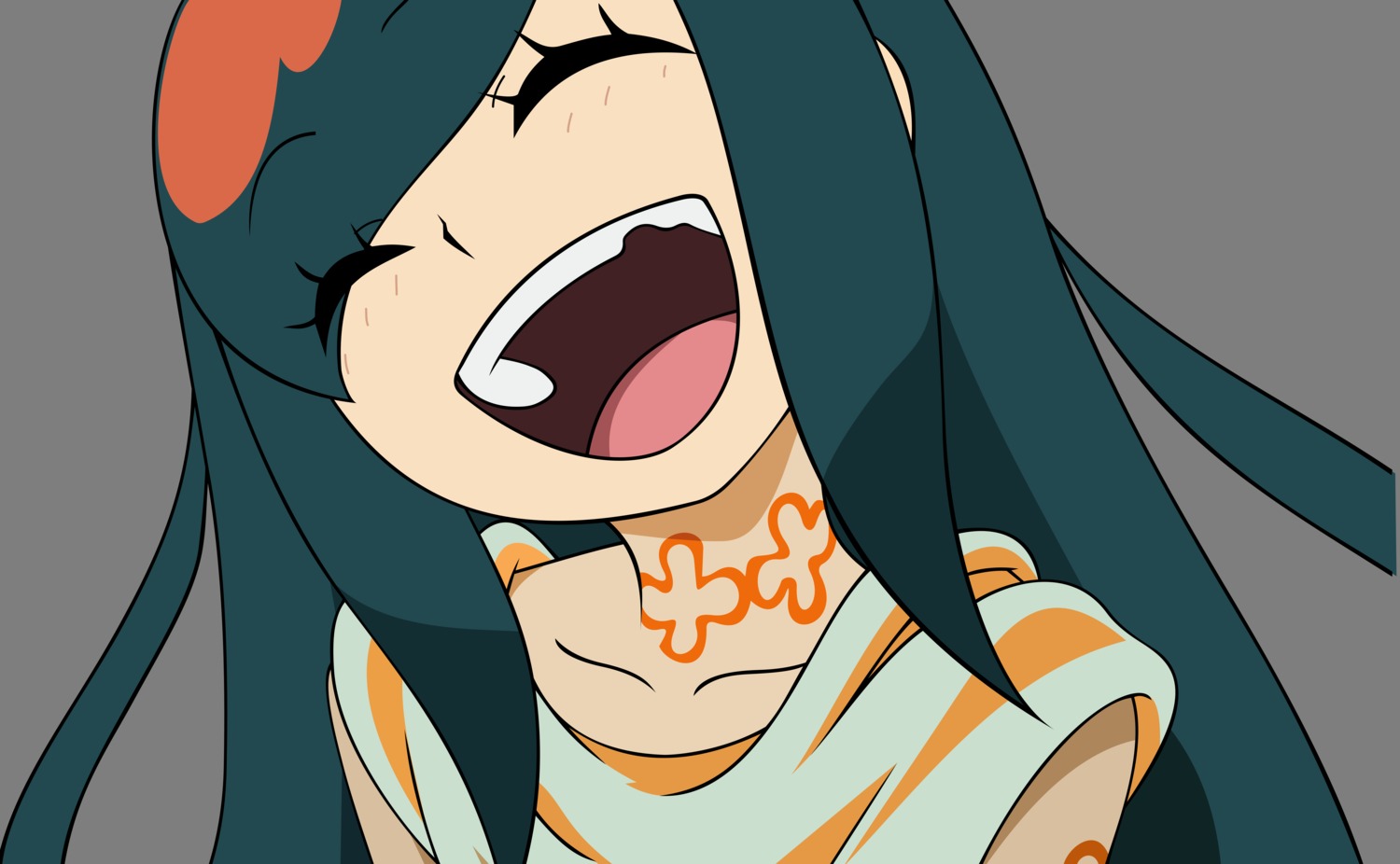 higaki_rinne, katanagatari, transparent_png, vector_trace