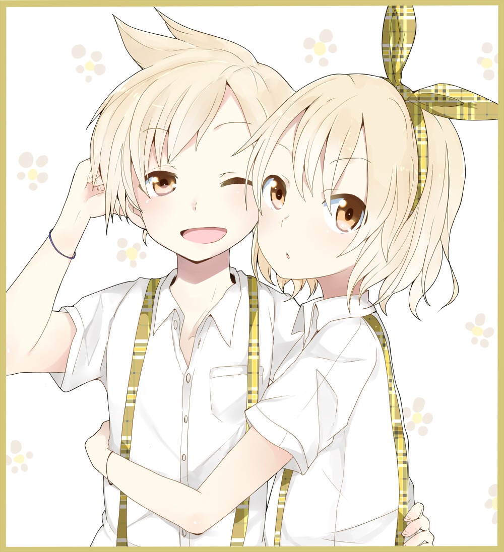 kagamine_len, kagamine_rin, pun2, vocaloid