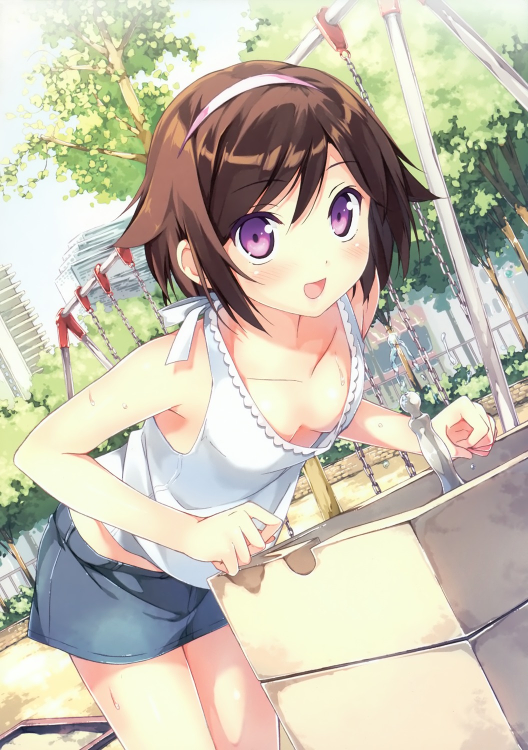 5_nenme_no_houkago, cleavage, kami_nomi_zo_shiru_sekai, kantoku, no_bra, takahara_ayumi