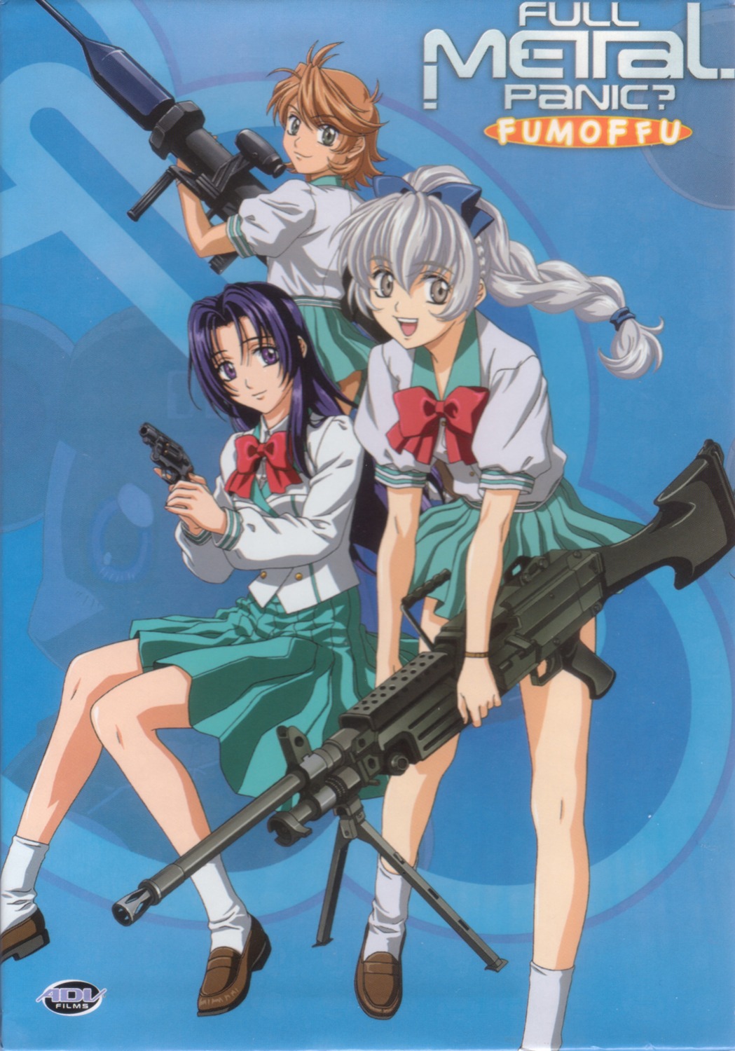 full_metal_panic, gun, inaba_mizuki, mikihara_ren, seifuku, teletha_testarossa