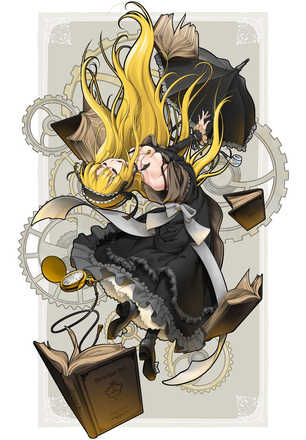 cleavage, dress, gosick, lolita_fashion, nobuya, victorica_de_broix
