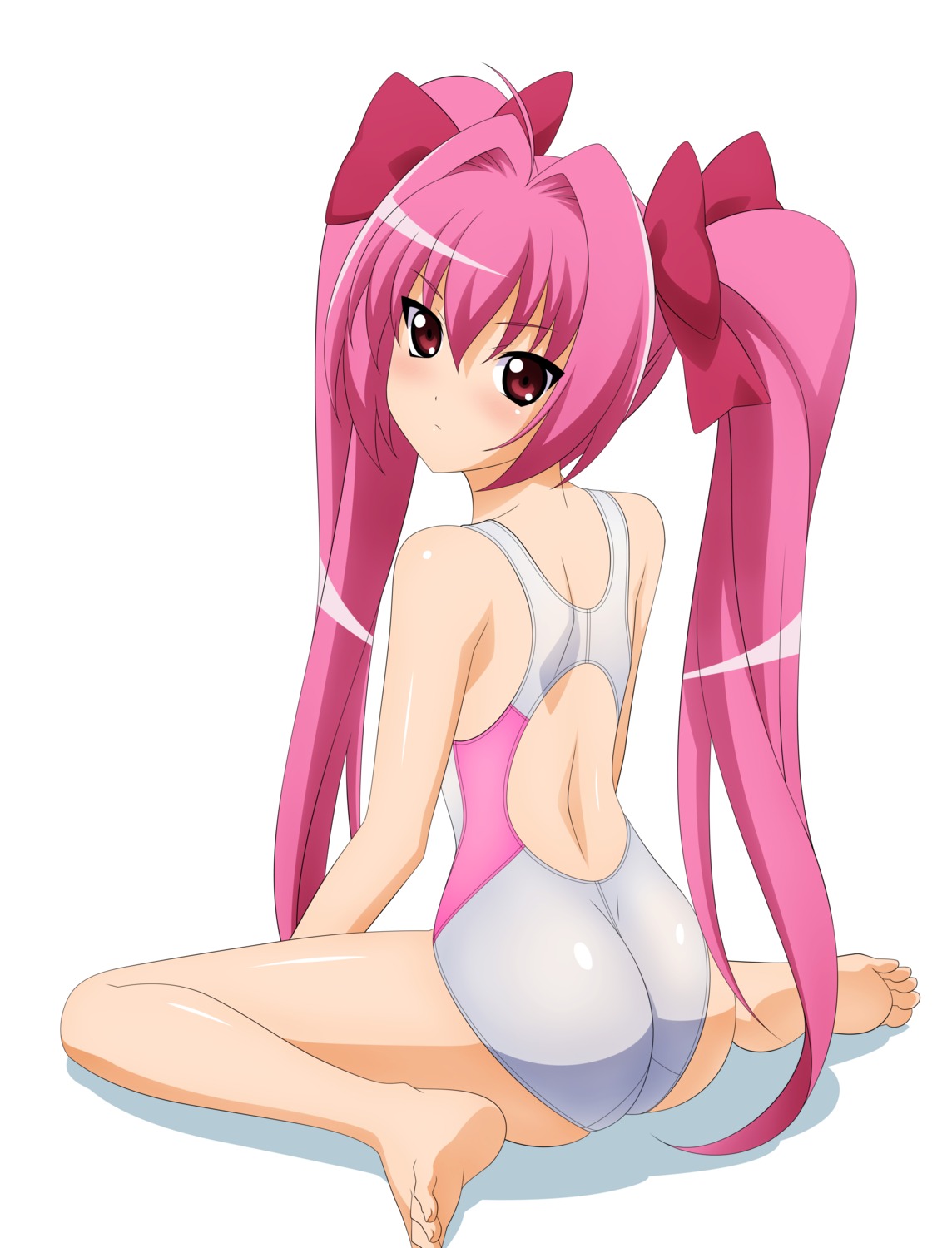 di_gi_charat, hikaru_usada, jpeg_artifacts, over_drive, swimsuits, wave_ride