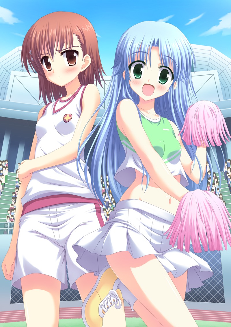 cheerleader, hinata_keiichi, index, misaka_mikoto, toaru_majutsu_no_index
