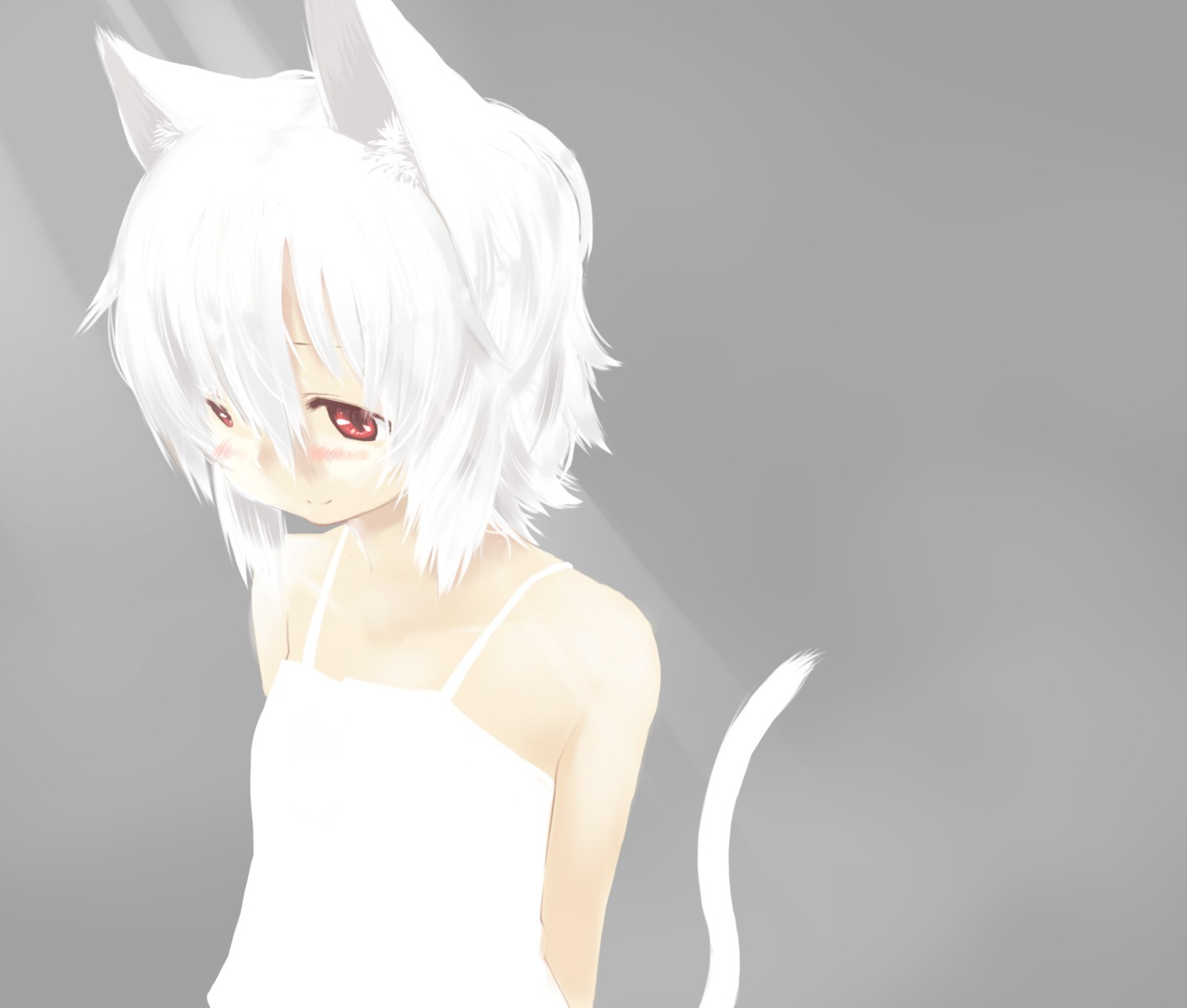 animal_ears, majima_yuki, nekomimi, tail
