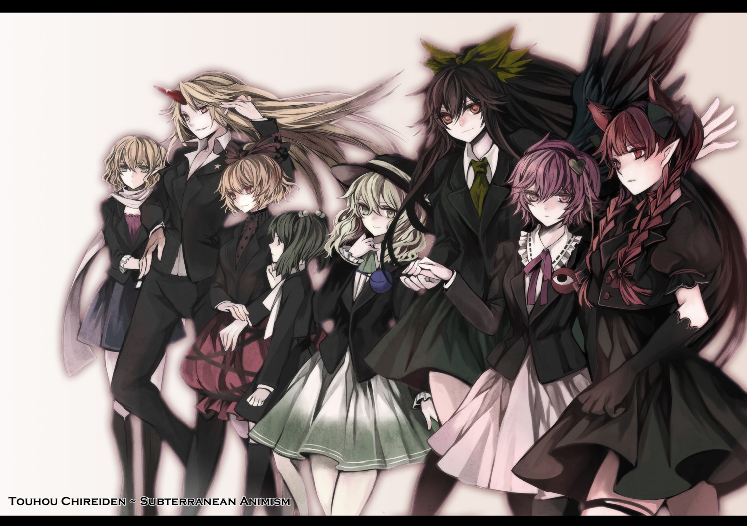 hina, horns, hoshiguma_yuugi, kaenbyou_rin, kisume, komeiji_koishi, komeiji_satori, kurodani_yamame
