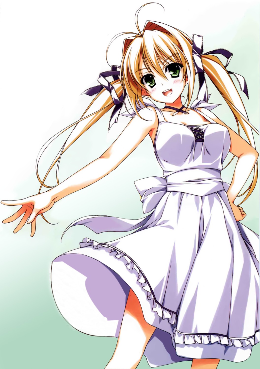 detexted, dress, kamiyama_reika, kourin_no_machi_lavender_no_shoujo, photoshop, summer_dress, yuuki_hagure