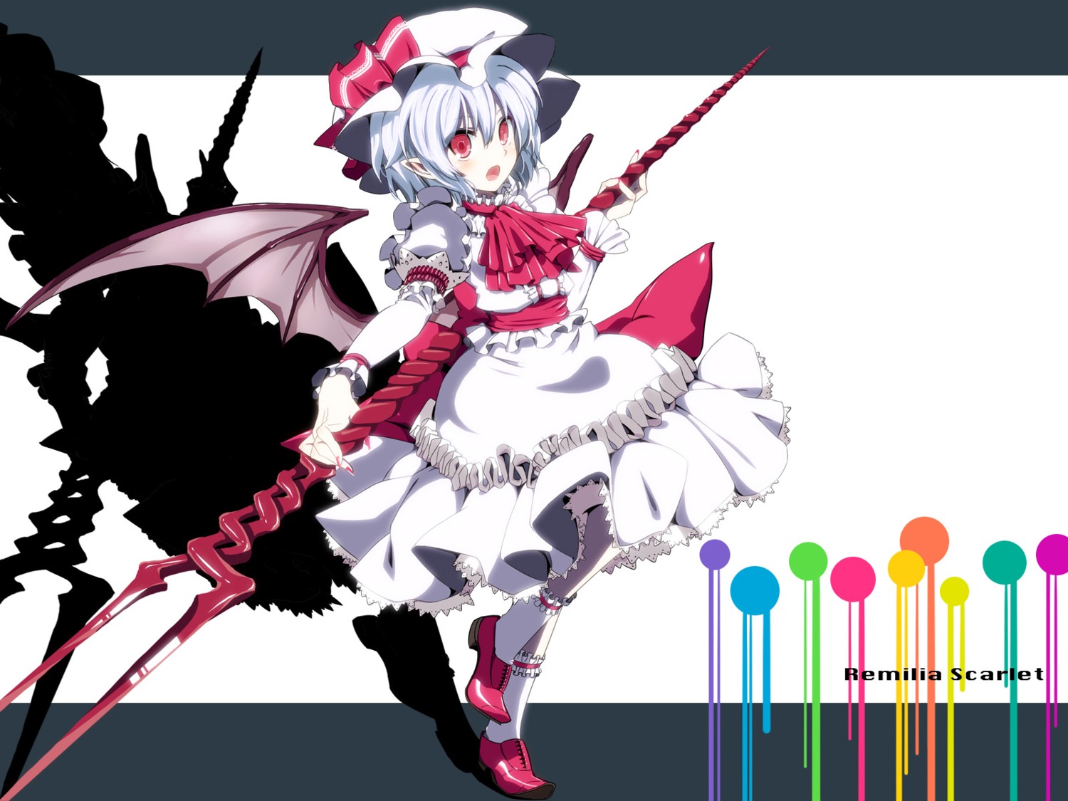 hebata, jpeg_artifacts, remilia_scarlet, touhou, wallpaper, wings