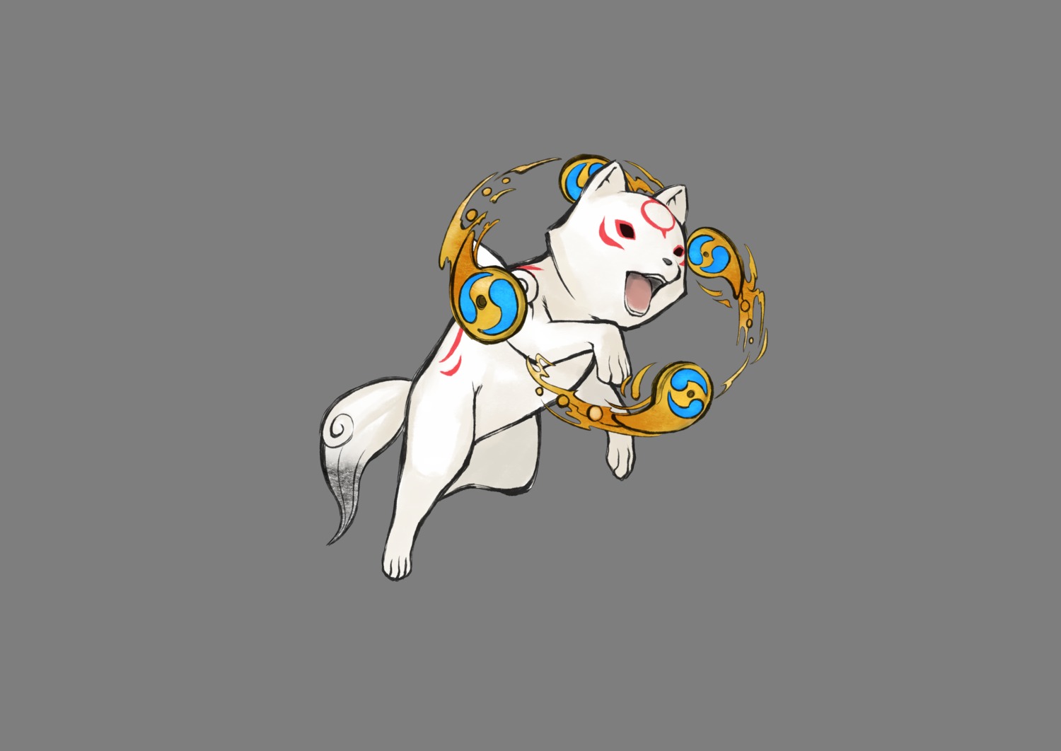chibiterasu, monster, ookami, transparent_png