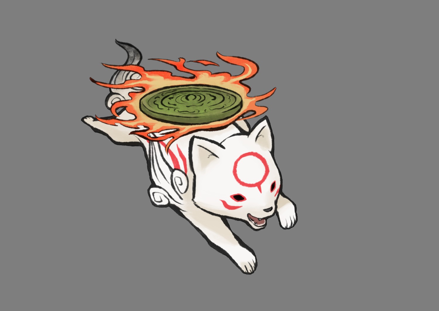 chibiterasu, monster, ookami, transparent_png