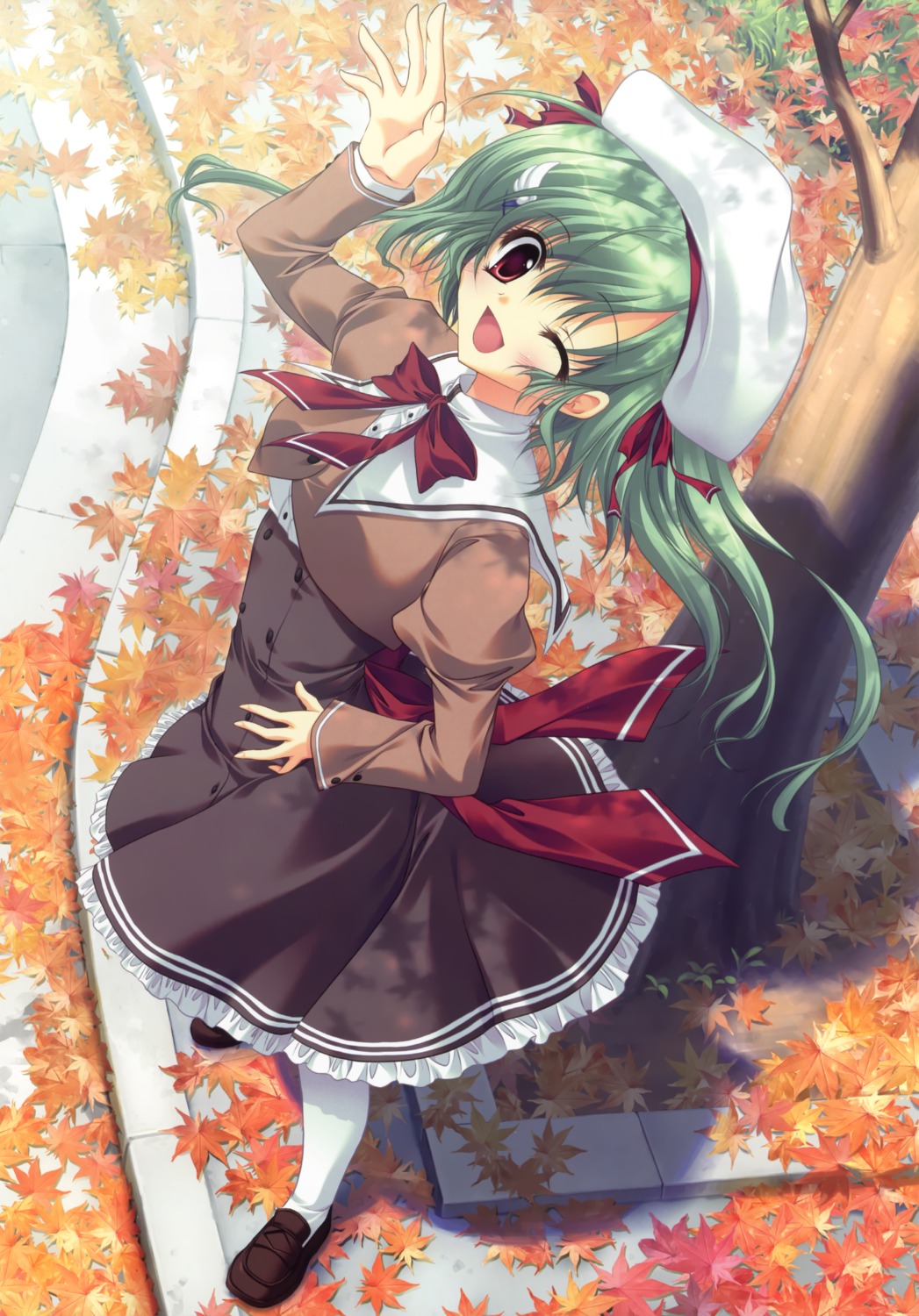 akane_iro_ni_somaru_saka, hisuitei, izumi_tsubasu, seifuku, shiina_mitsuki