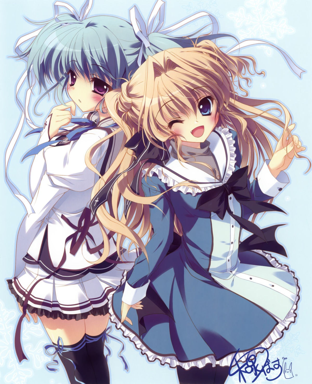 izumi_tsubasu, mashiroiro_symphony, seifuku, sena_airi, thighhighs, uryuu_sakuno