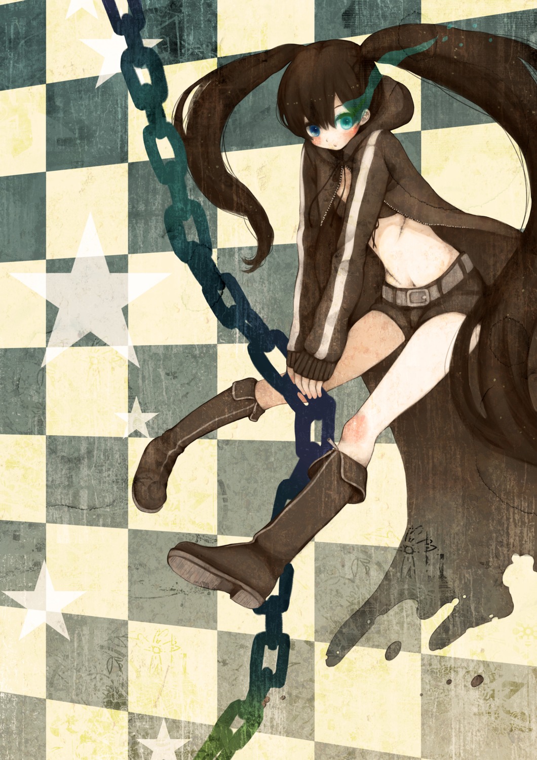 black_rock_shooter, black_rock_shooter_(character), mizutamako, vocaloid