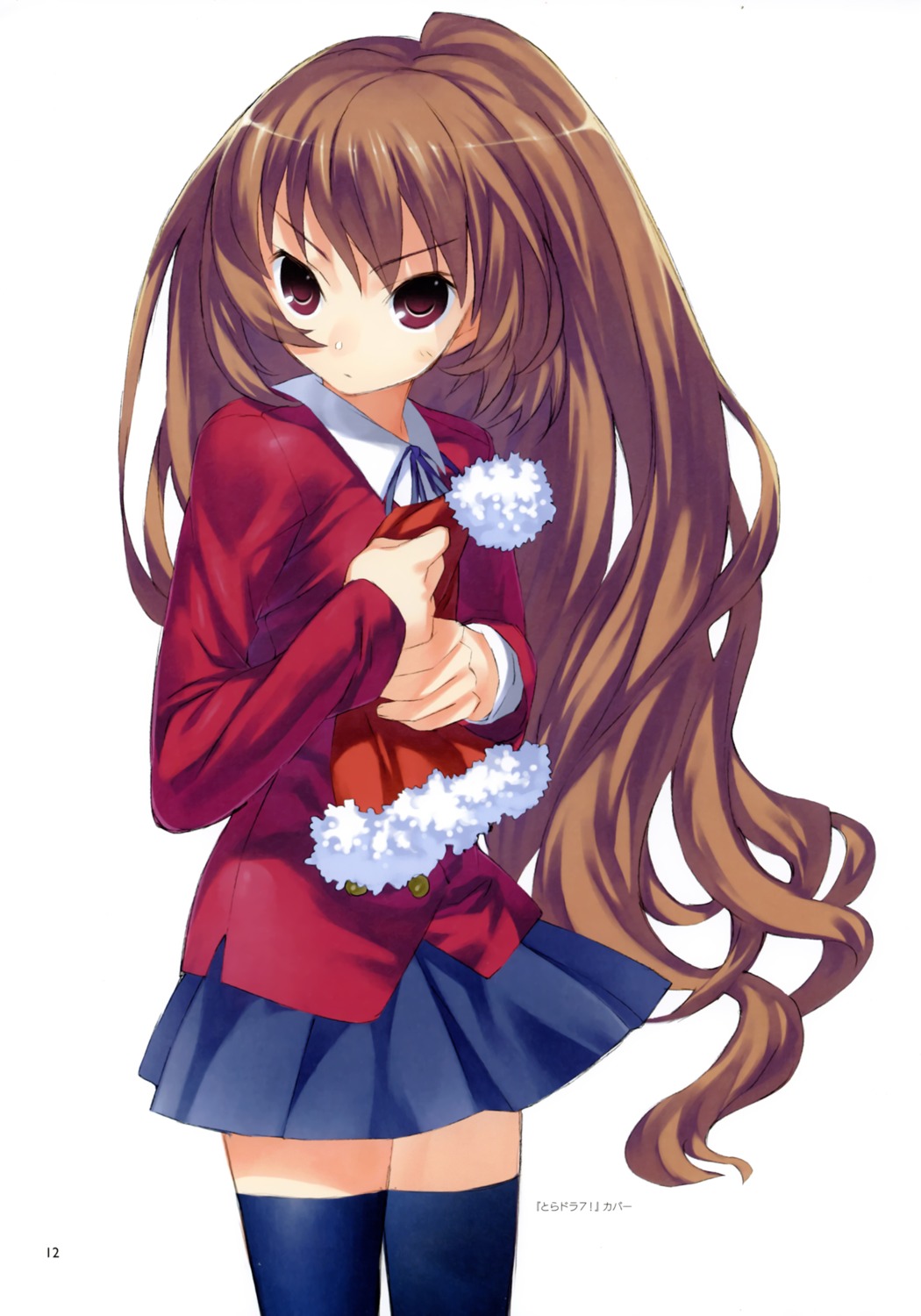 aisaka_taiga, seifuku, thighhighs, toradora!, yasu