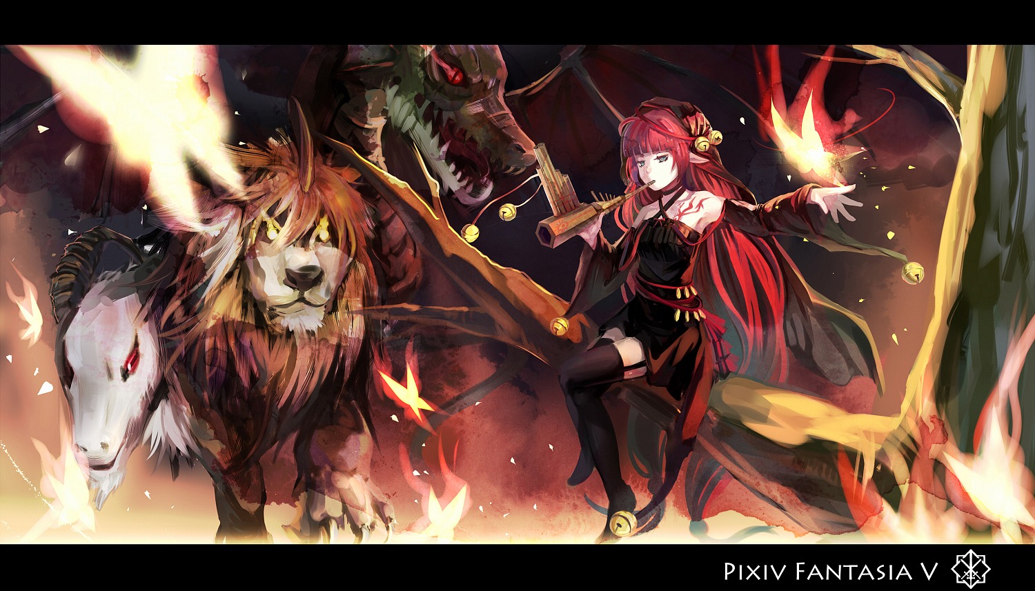 monster, pixiv_fantasia, pixiv_fantasia_v, rifsom, stockings, thighhighs