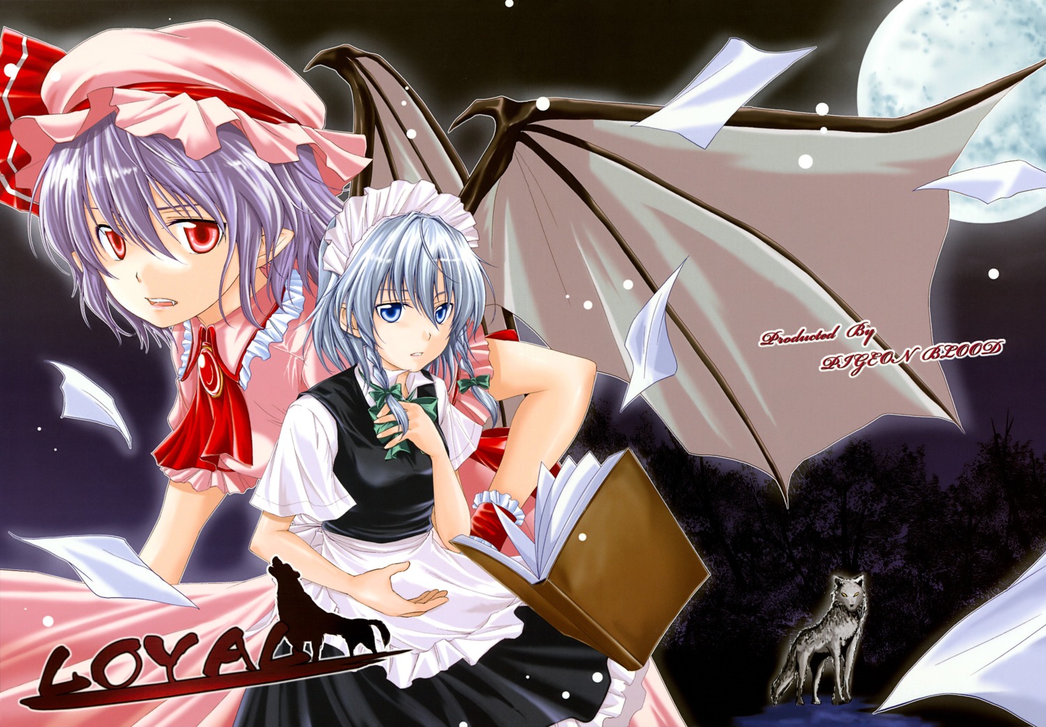 asou_shin, izayoi_sakuya, pigeon_blood, remilia_scarlet, touhou