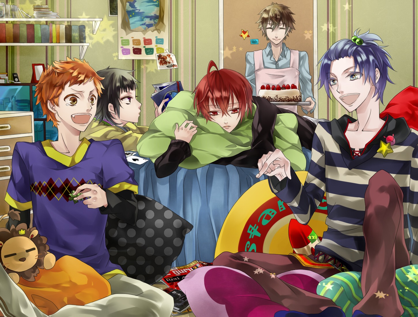 amaha_tsubasa, haruki_naoshi, kinose_azusa, male, starry_sky, tagme, tomoe_yoh, touzuki_suzuya