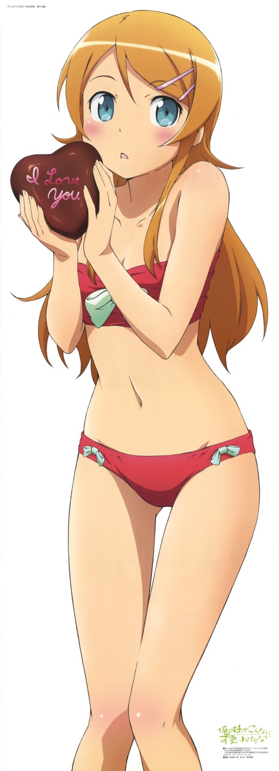 bikini, kousaka_kirino, ore_no_imouto_ga_konnani_kawaii_wake_ga_nai, sako_souichirou, stick_poster, swimsuits, valentine