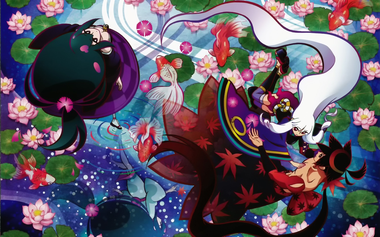 katanagatari, togame, wallpaper, yasuri_nanami, yasuri_shichika