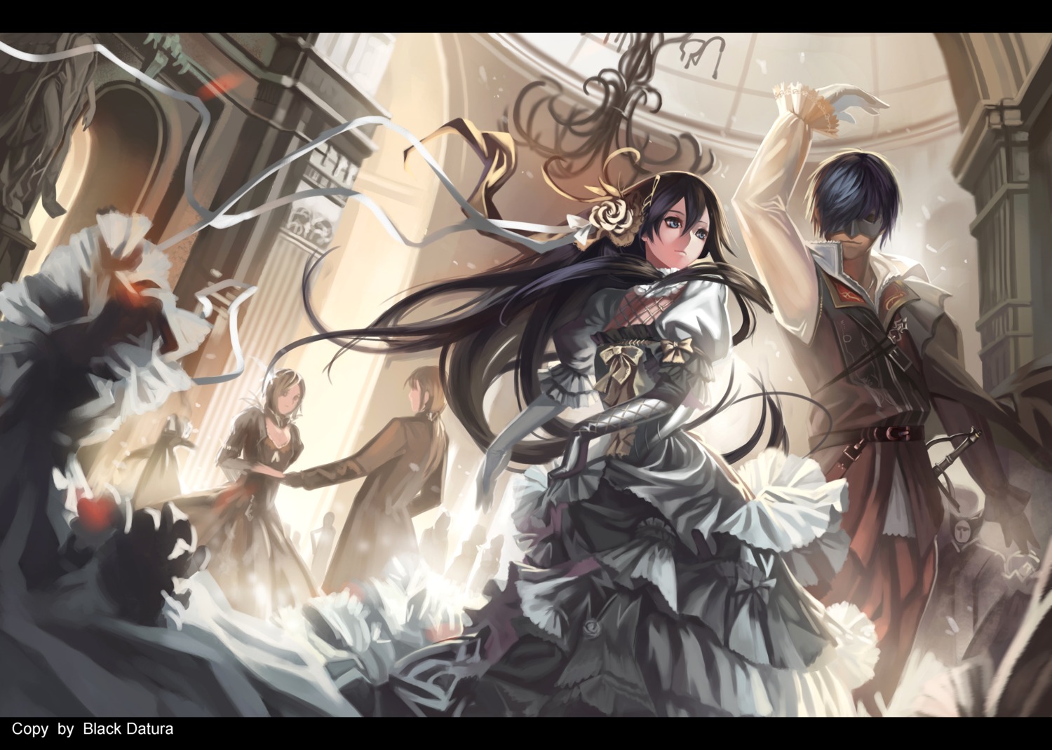 cantarella_(vocaloid), dress, hatsune_miku, kagamine_len, kagamine_rin, kaito, vocaloid, yykuaixian