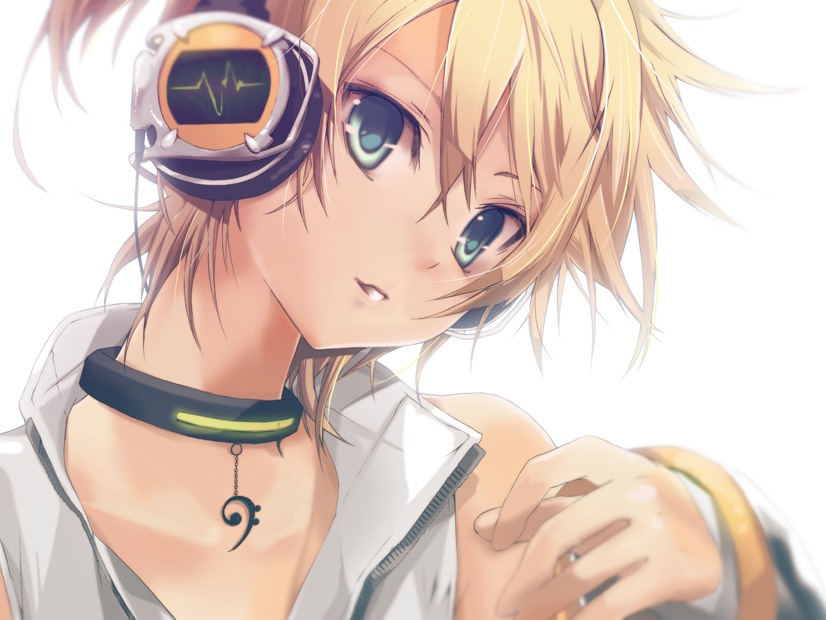 headphones, hekicha, kagamine_len, len_append, male, vocaloid, vocaloid_append