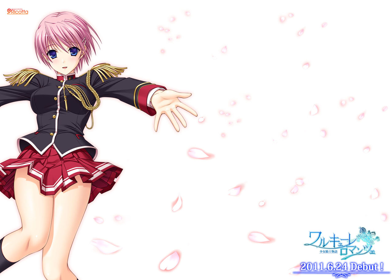 kisaki_mio, komori_kei, ricotta, seifuku, uniform, walkure_romanze, wallpaper