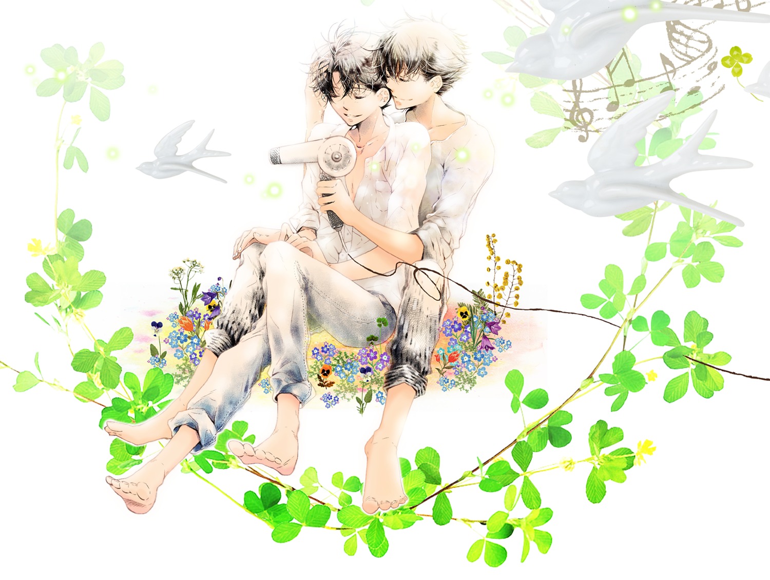kudou_shinichi, kuroba_kaito, male, meitantei_conan, tennen_hz, yaoi