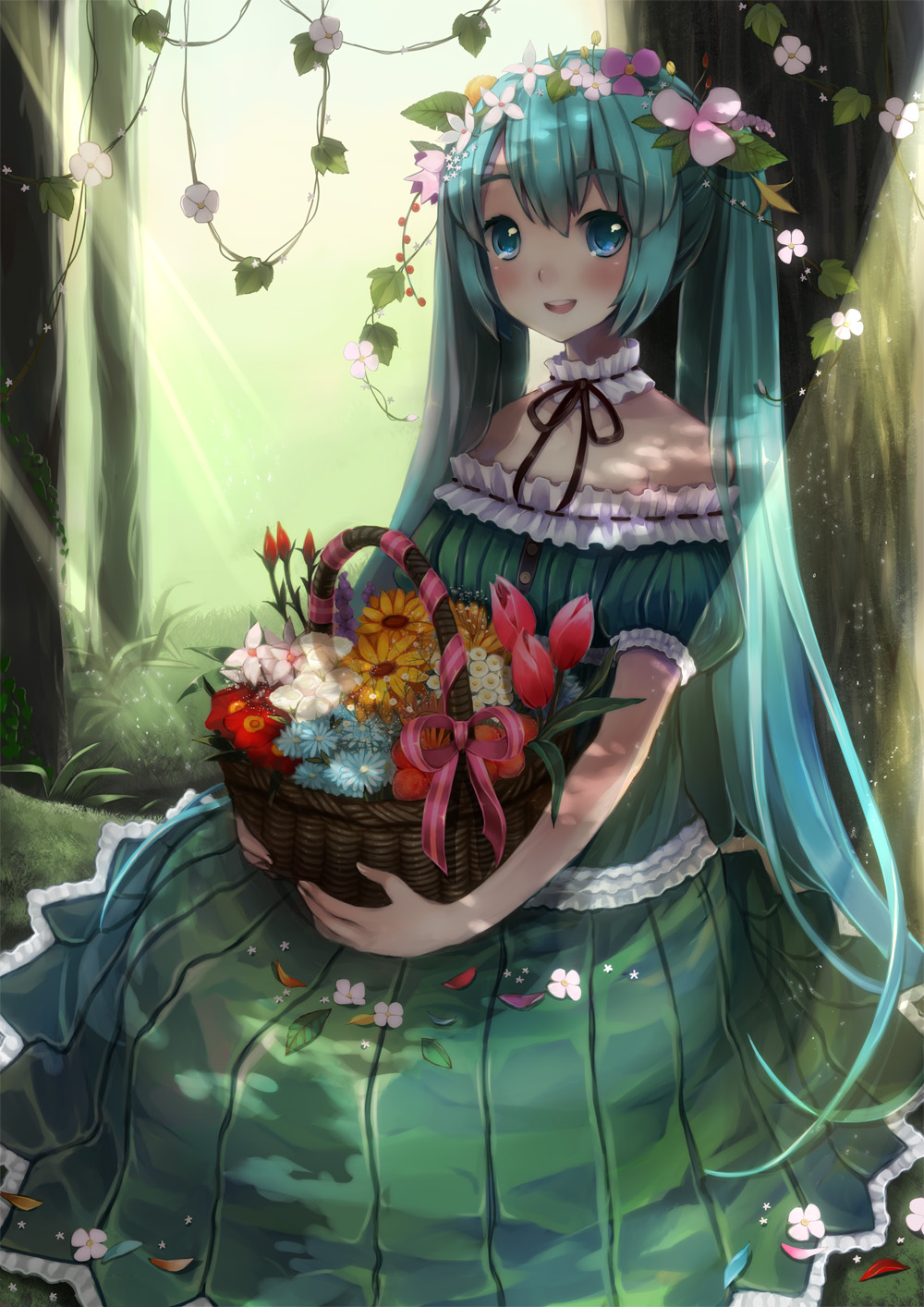 dress, hatsune_miku, sususuyo, vocaloid