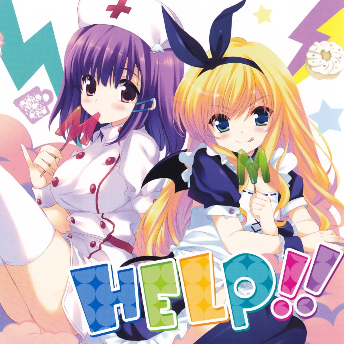 isurugi_mio, maid, mm!, nurse, ohara_tometa, qp:flapper, sakura_koharu, screening