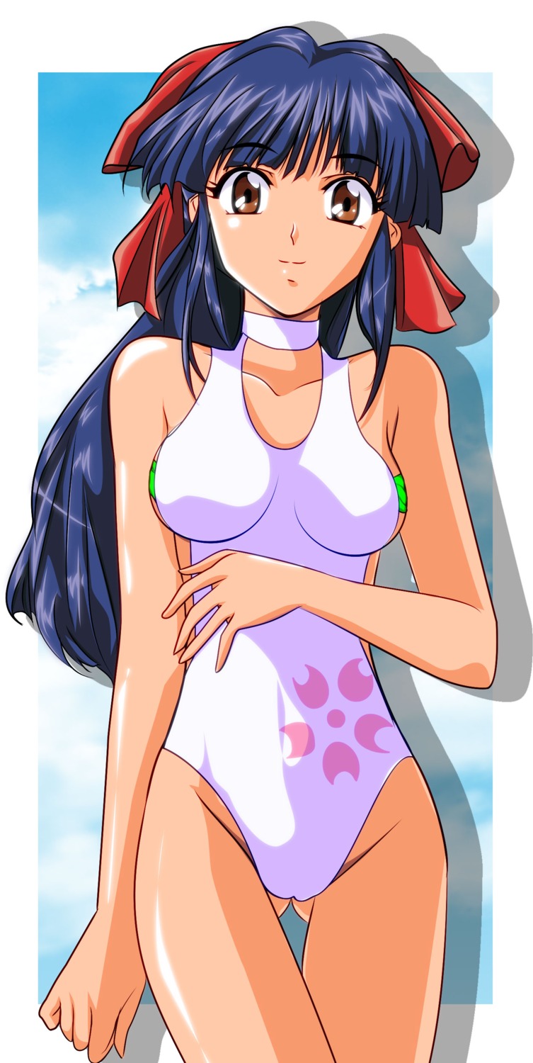 gentoku, sakura_taisen, shinguuji_sakura, swimsuits