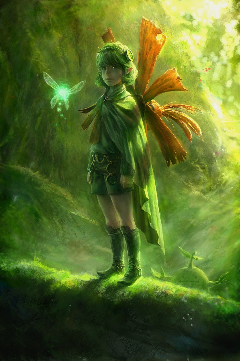 ag+, fairy, navi, pointy_ears, saria, the_legend_of_zelda, the_legend_of_zelda:_ocarina_of_time
