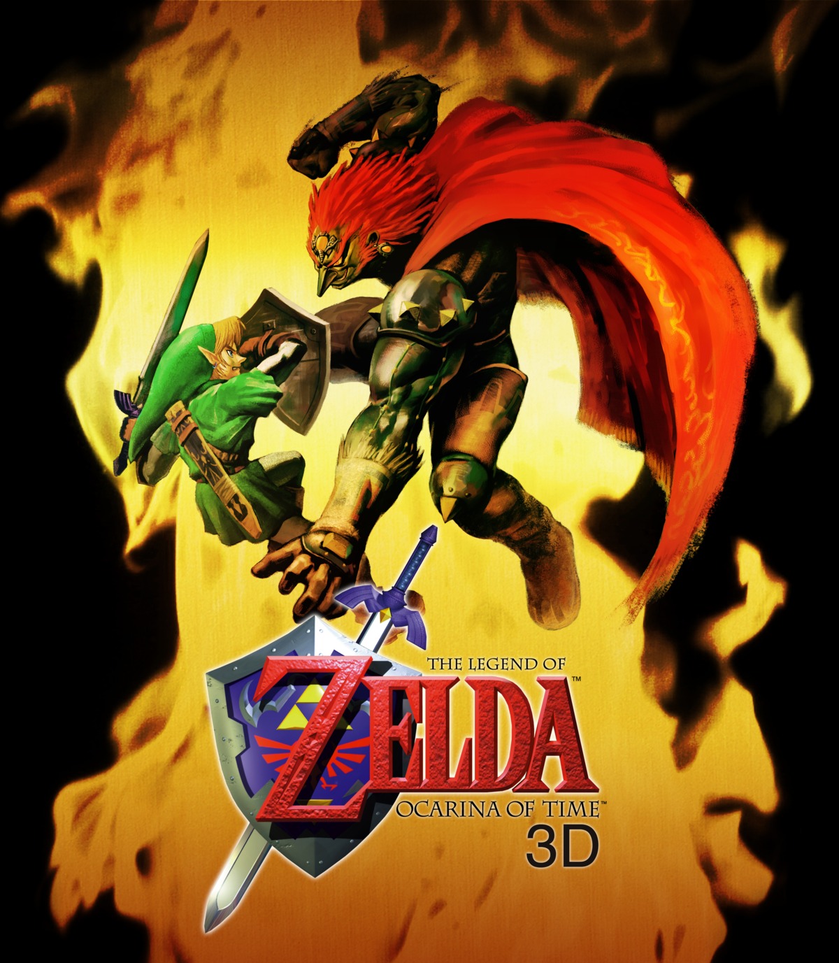 armor, ganondorf, link, male, nintendo, pointy_ears, sword, the_legend_of_zelda
