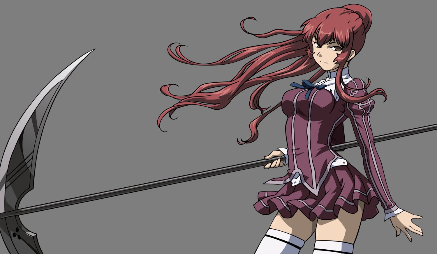 arnett_mcmillian, freezing, seifuku, thighhighs, transparent_png, vector_trace, weapon