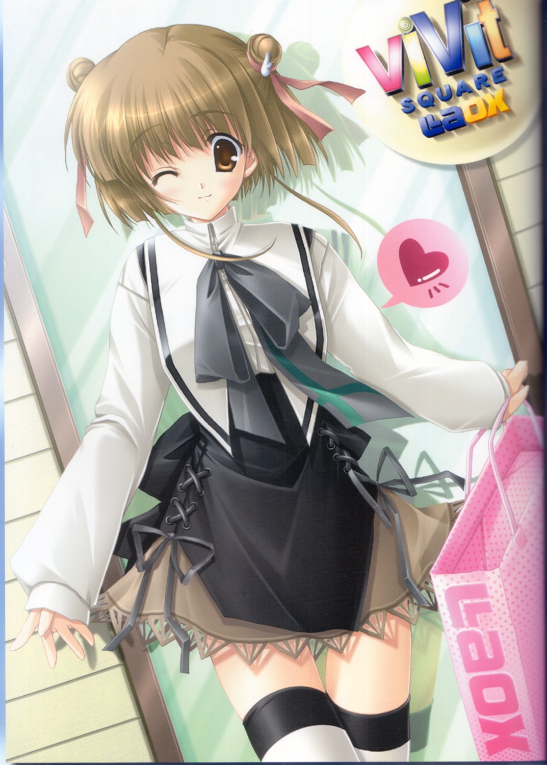 eternal_sky, ikegami_akane, seifuku, thighhighs