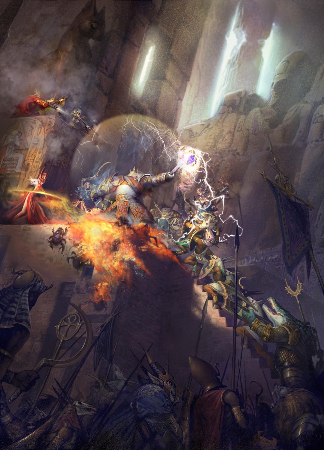 armor, dwarf, elf, forsaken_world, gun, monster, pointy_ears, sword