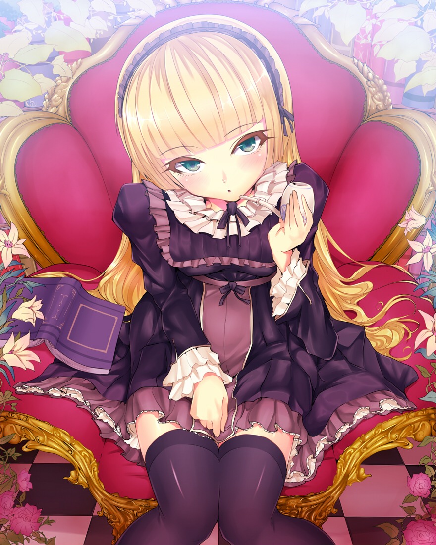 dress, gosick, kasai_shin, thighhighs, victorica_de_broix