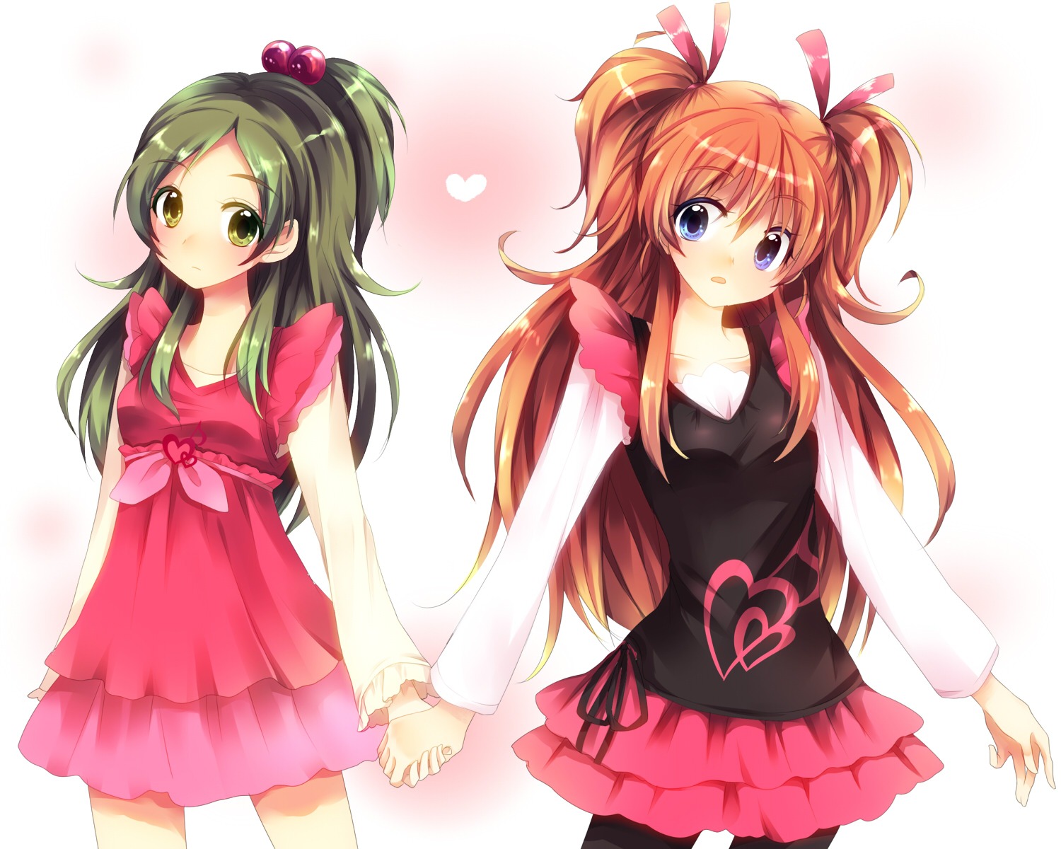 dress, houjou_hibiki, minamino_kanade, pantyhose, precure, suite_precure, uduki-shi