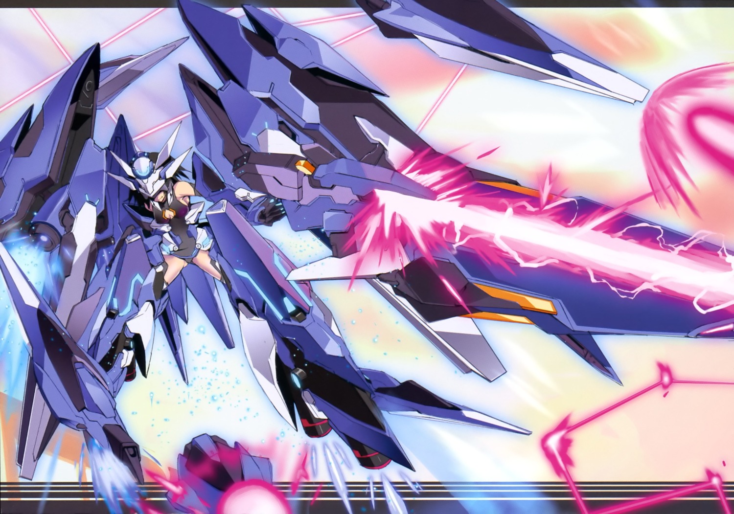 bodysuit, infinite_stratos, mecha_musume, orimura_chifuyu, screening, thighhighs, upscaled