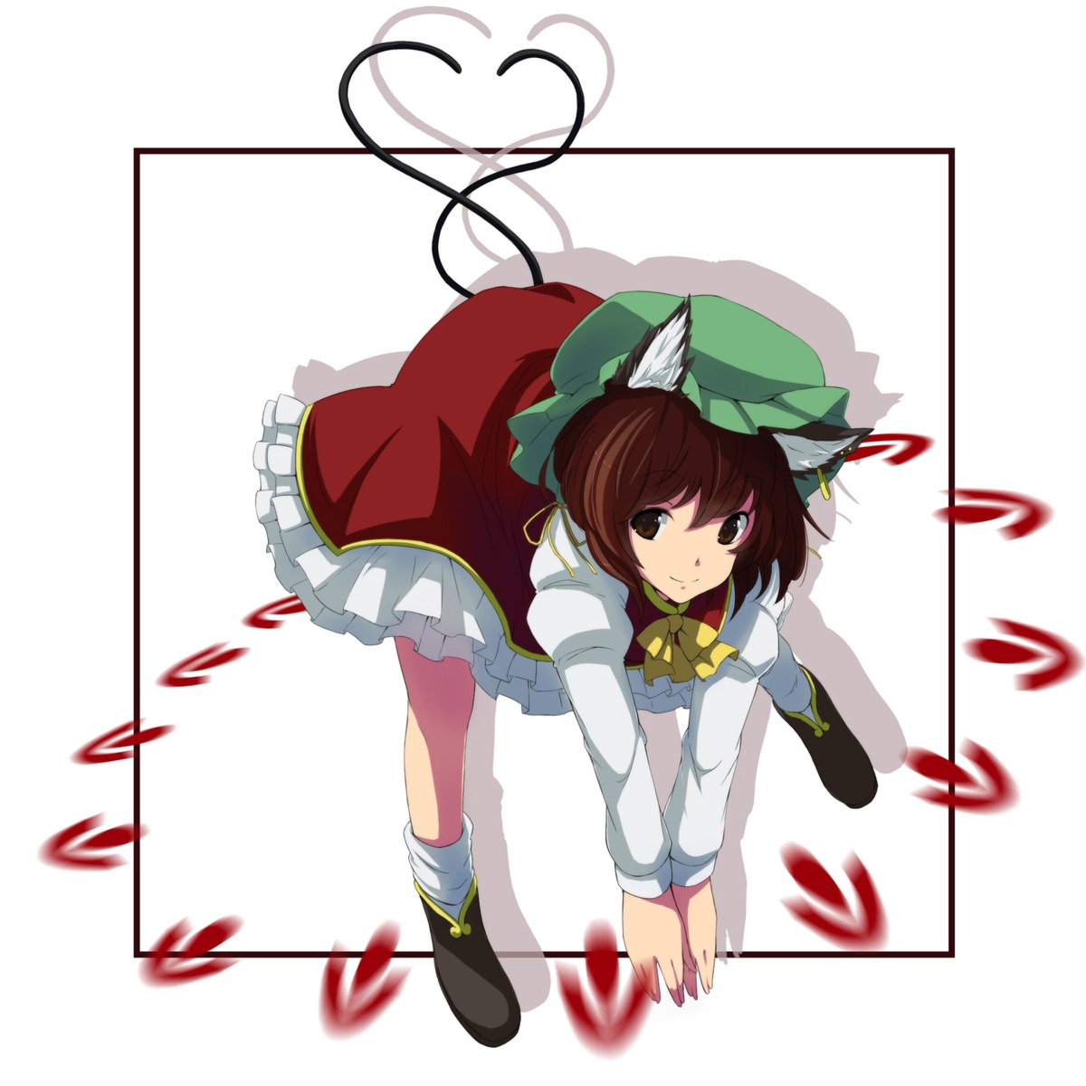 animal_ears, chen, nekomimi, tail, touhou, tsuttsu