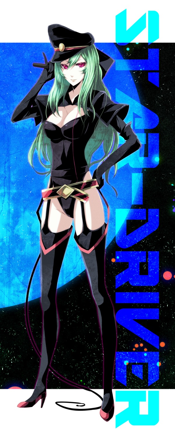 cleavage, star_driver, stockings, su_tanri, thighhighs, watanabe_kanako