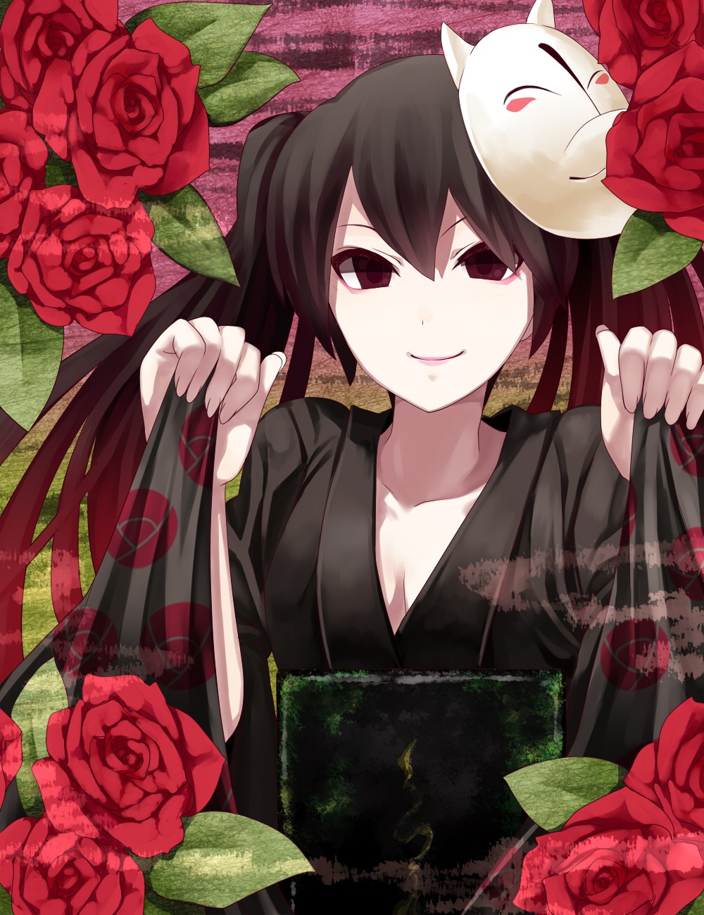 cleavage, hatsune_miku, musunde_hiraite_rasetsu_to_mukuro_(vocaloid), rby, vocaloid, yukata