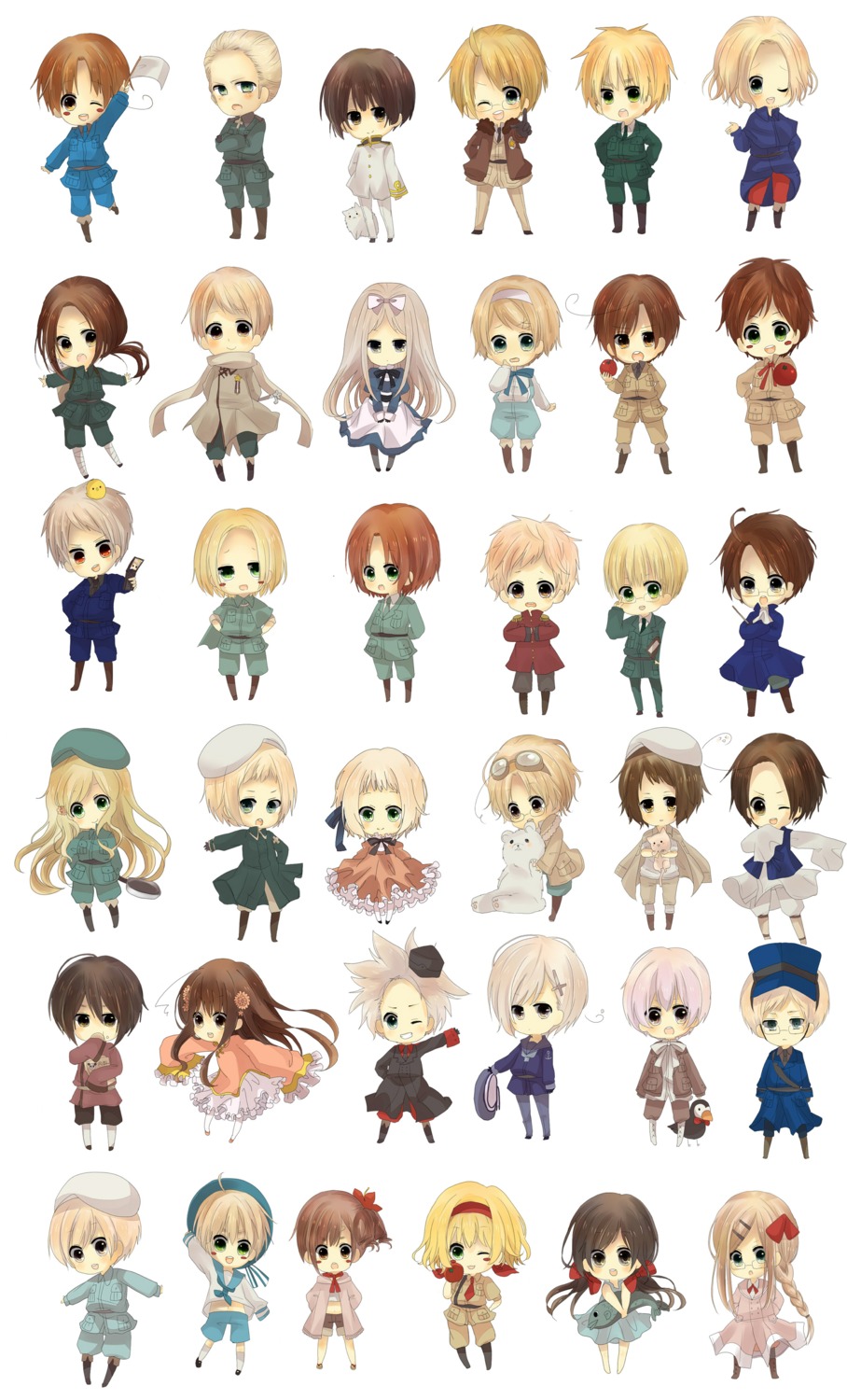 america, austria, belarus, canada, chibi, china, denmark, france