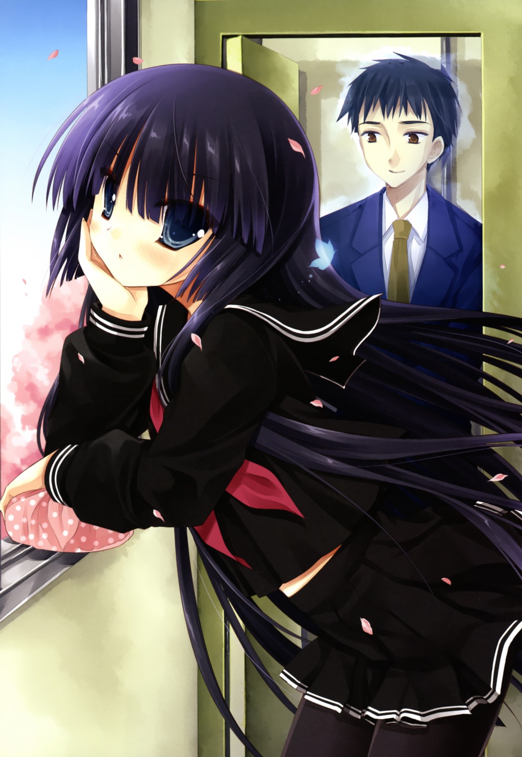 color_issue, miyasu_risa, pantyhose, seifuku, sukima_onna