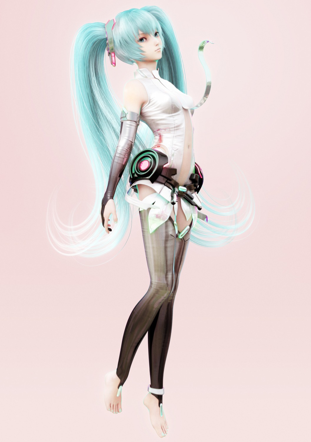 hatsune_miku, ikedan, jpeg_artifacts, miku_append, vocaloid, vocaloid_append