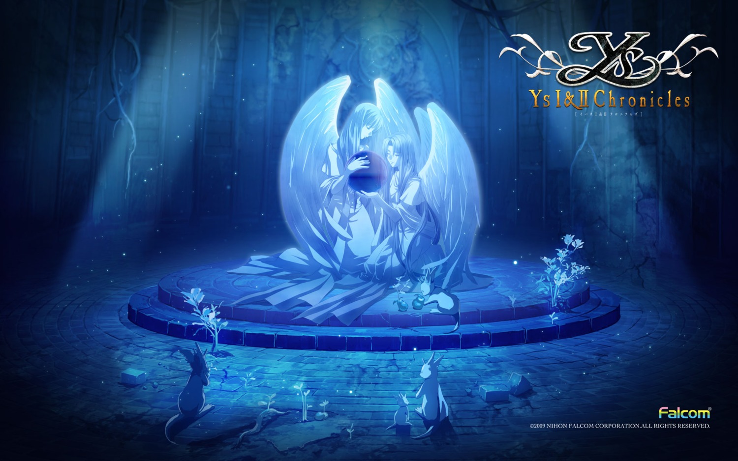 falcom, feena, reah, wallpaper, ys, ys_i, ys_ii