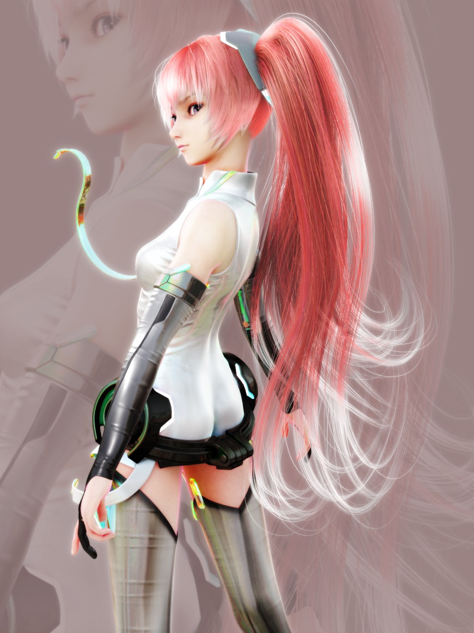 cg, hatsune_miku, ikedan, jpeg_artifacts, miku_append, thighhighs, vocaloid