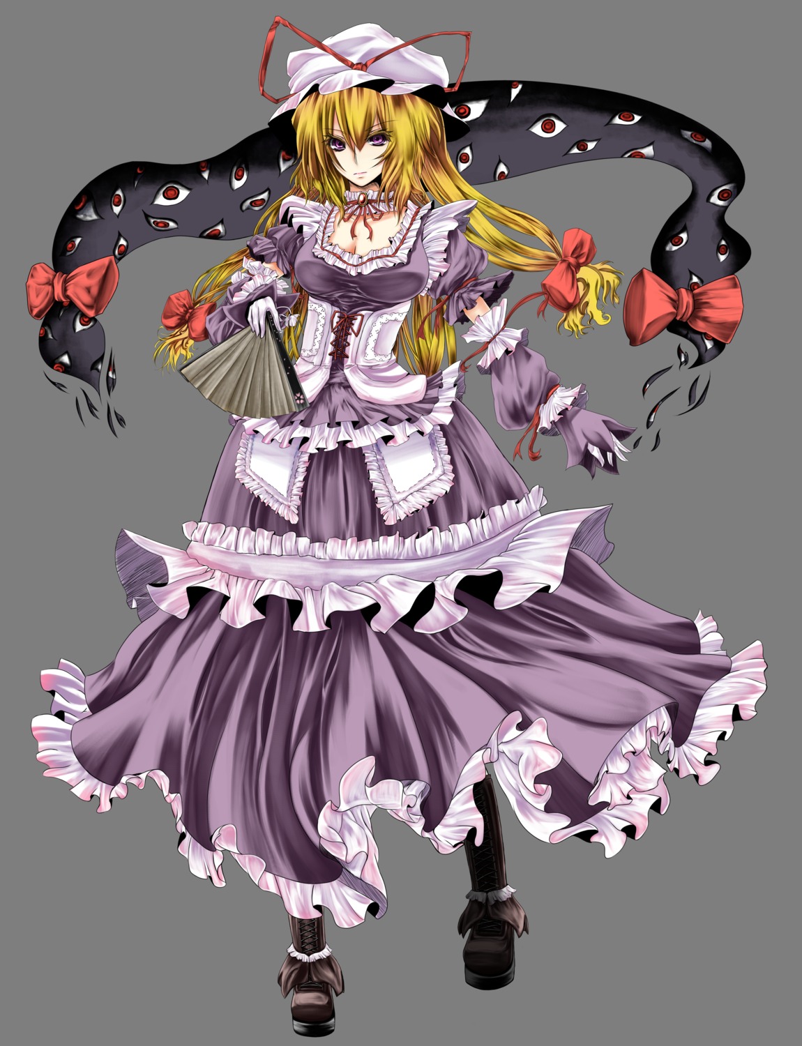 dress, r0g0b0, touhou, transparent_png, yakumo_yukari