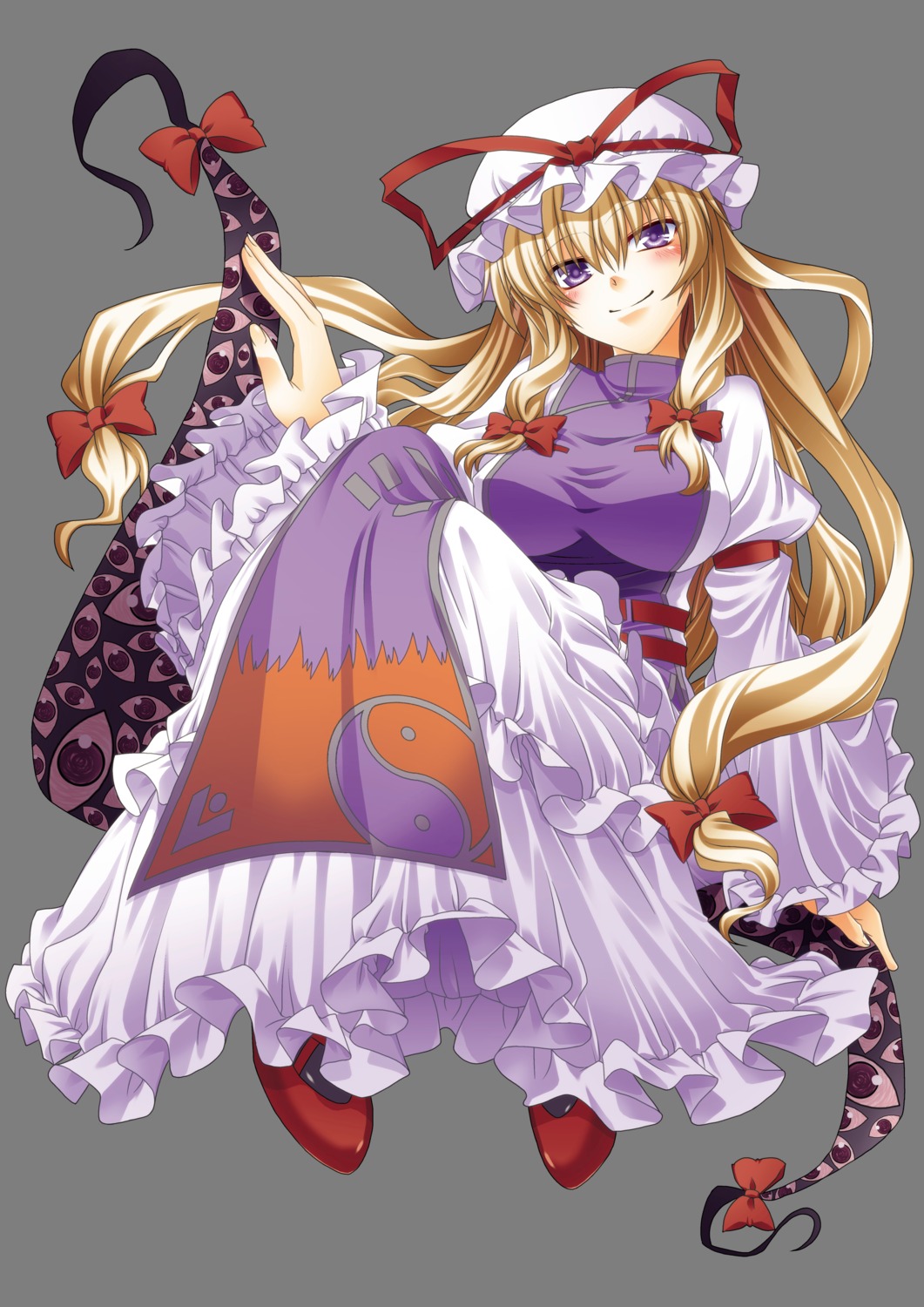 miyashiro_sousuke, touhou, transparent_png, yakumo_yukari