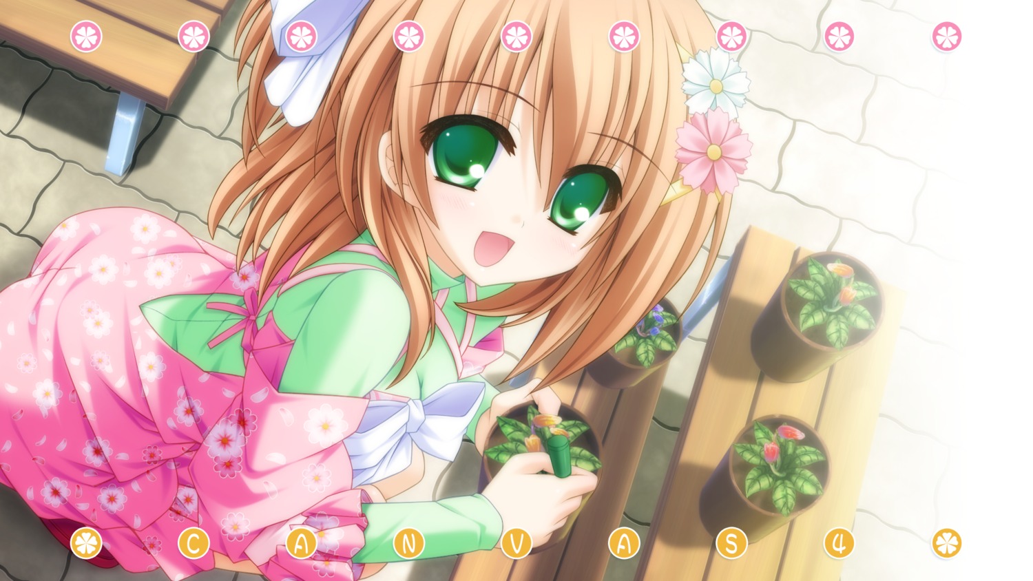 aogiri_kotono, canvas_4, cleavage, dress, f&c, kannon_ouji, summer_dress, wallpaper