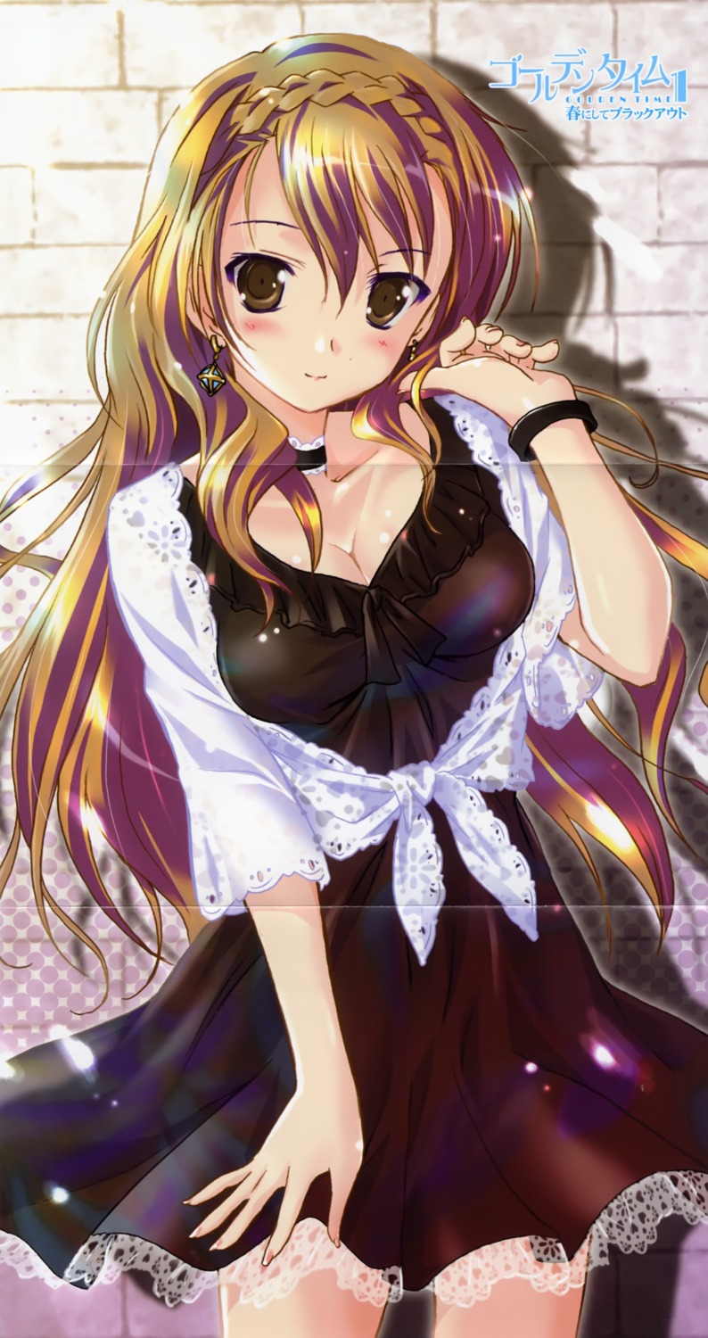 crease, dress, fixme, golden_time, kaga_kouko, komatsu_e-ji