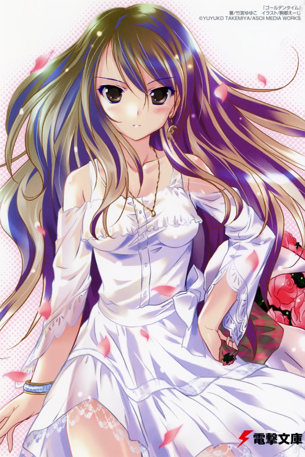 dress, golden_time, kaga_kouko, komatsu_e-ji